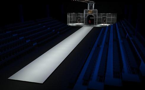 Hình ảnh sàn catwalk 40m của Tuần lễ thời trang quốc tế Việt Nam